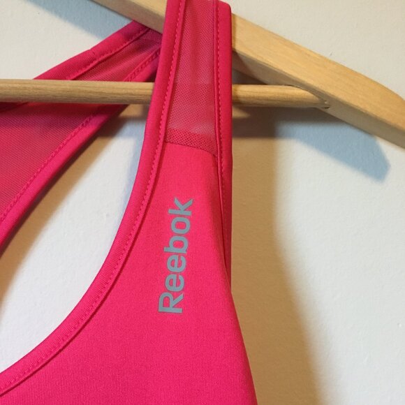 Hot Pink Play Dry Racerback Mesh Tank Top - Picture 5 of 16